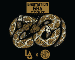 Brumation Barrel Aged Stout: Lake Arrowhead Brewing x BottleLogic
